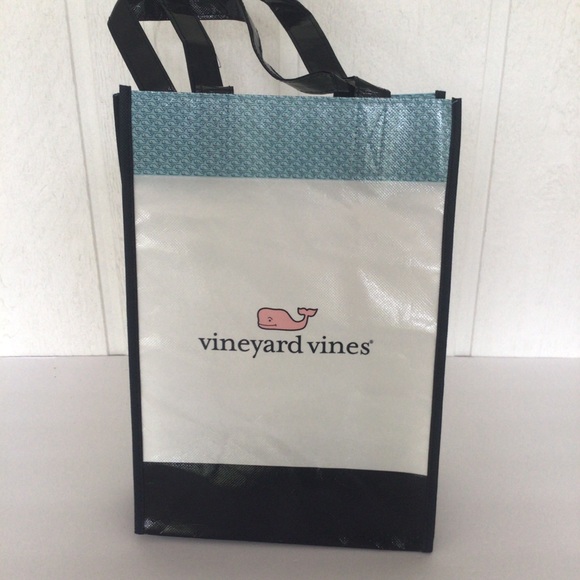 VINEYARD VINES PINK WHALE REUSABLE SHOPPING TOTE - Picture 3 of 6